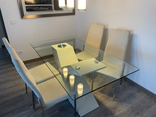 Mesa comedor cristal X 6 personas