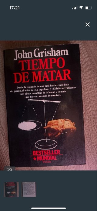 Lote 4 libros, Tiempo de matar, Vengador...