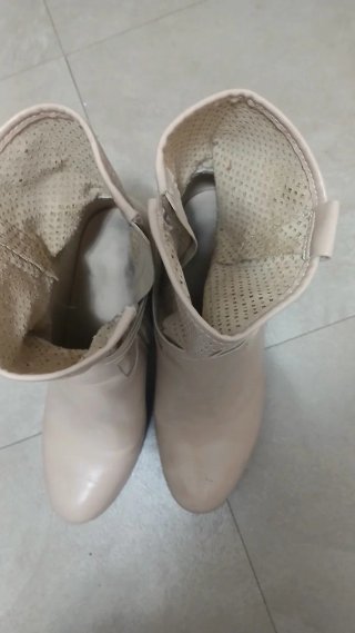 Stivaletti estivi donna beige traforati