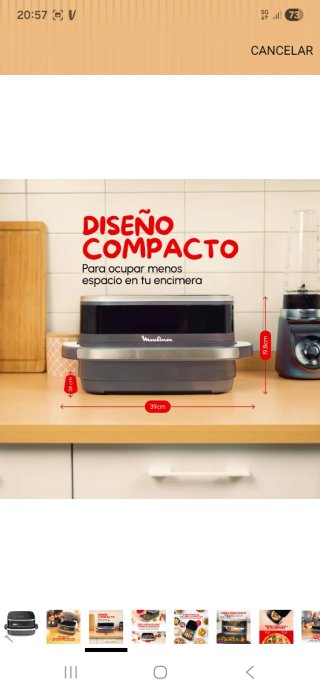 Moulinex Easy Fry XL Surface Freidora