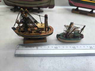 Conjunto 13 Maquetas Barcos Madera