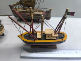 Conjunto 13 Maquetas Barcos Madera