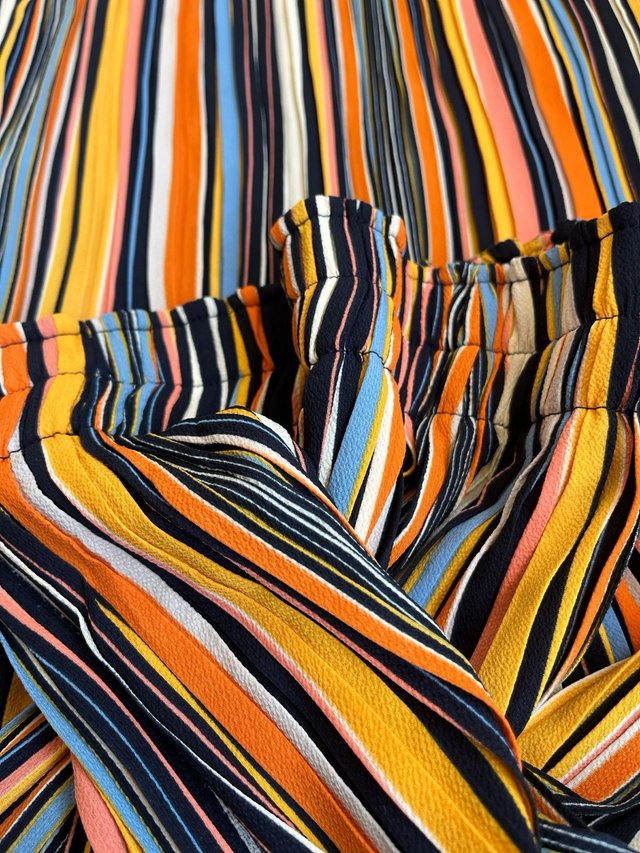 Pantalones Palazzo Rayas Multicolor