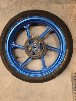 Llanta Azul Honda NS1 con Piñón