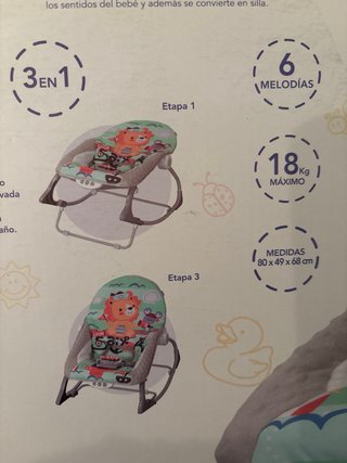 Hamaca Bebé Juguettos 3 en 1