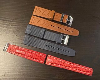 Breitling correa piel 22mm con cierre deployable