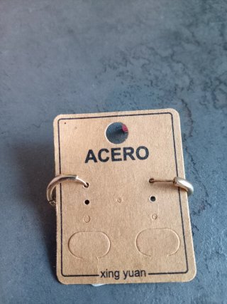 Pendientes Aro Mujer Acero Dorado