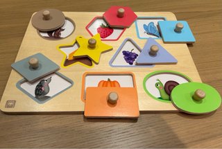Puzzles de madera con pomos