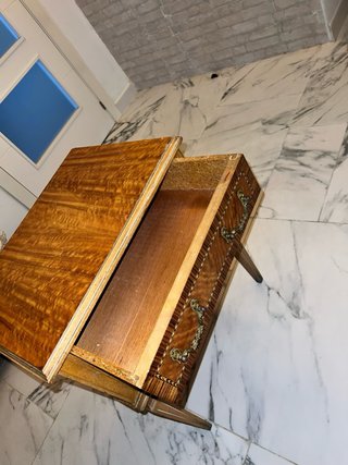 Mesita de noche vintage madera