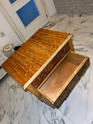 Mesita de noche vintage madera