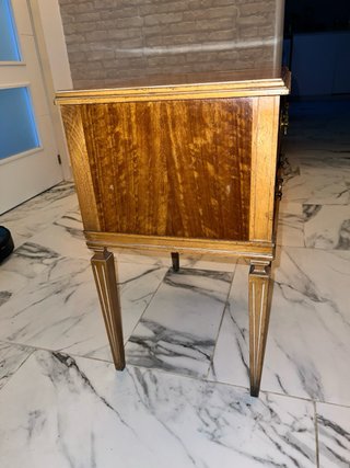Mesita de noche vintage madera