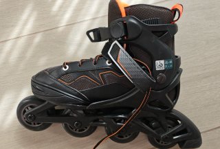Patines en línea Oxelo Negro Naranja Talla 35-38