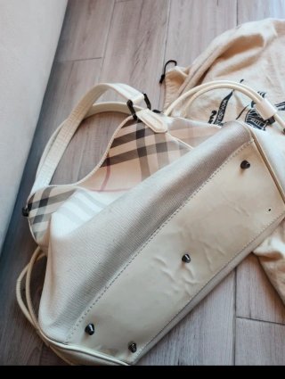 Borsa Burberry bianco