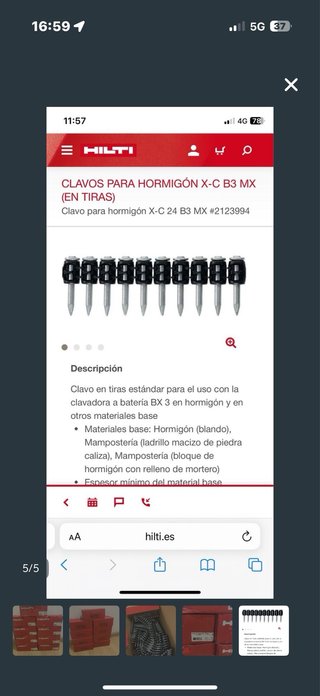 Clavos Hilti