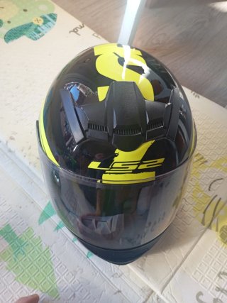 Casco LS2 Talla M Negro/Amarillo