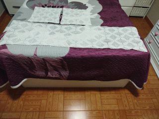 Lote tapetes artesanales blancos