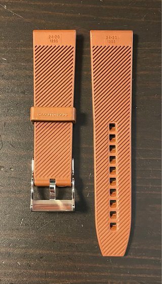 Breitling correa de caucho 24mm