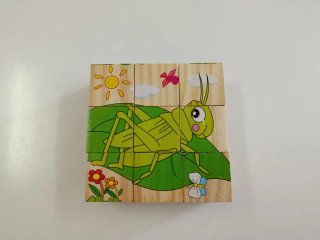 Cubos de madera puzzles infantiles