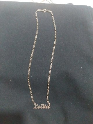 Collar Nombre Lolita Plata Sin Estrenar