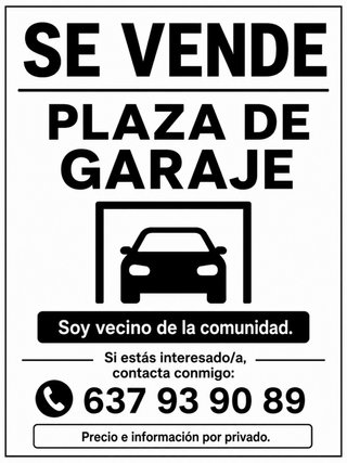 PLAZA GARAJE