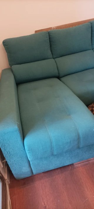 URGE Sofá modular de tela color verde azulado