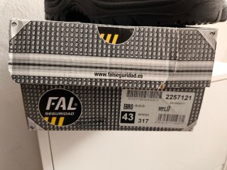 Botas de seguridad FAL Talla 43 Negras