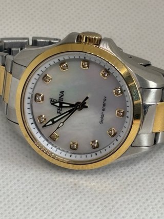 Festina Solar Energy Bicolor Acero y Oro