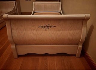 2 Camas 90x190 Madera Maciza Pintadas a Mano