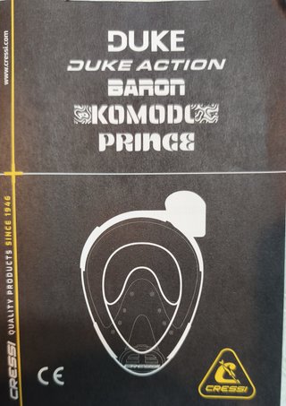 Máscara de snorkel integral Cressi 180° antivaho