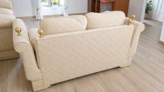 Set di divani classici 3+2 posti beige