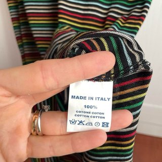 Abito Chloe a righe multicolore