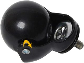 caster Ruedas De Goma De 2 Pulgadas M8 Vástago Roscado Ruedas Giratorias