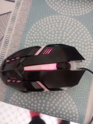 Mouse Gaming Euroblu Nero e Viola