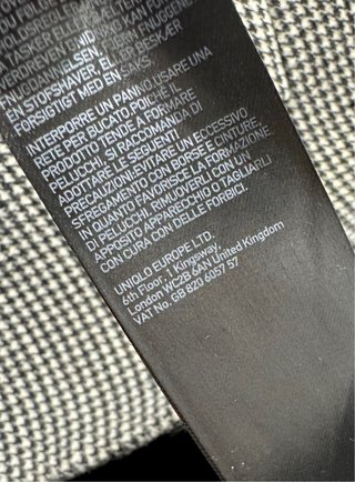 Americana Uniqlo Tweed Talla M