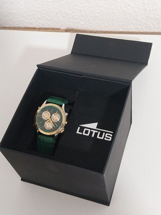 Reloj Vintage Lotus World Time 9475 - Esfera Verde