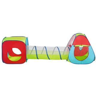 Tienda de Juego 3 en 1 para Niños con Túnel para Niños, Niñas, Bebés y Niños Pequeños, Casa de Juego Plegable para Interior/Exterior con Bolsa de Transporte y Correas de Sujeción como Regalos de C...