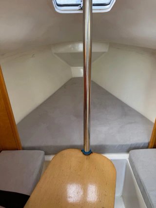 Velero Golfiño 7.25 listo para navegar.