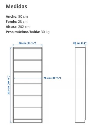 Estantería Billy Ikea Blanca