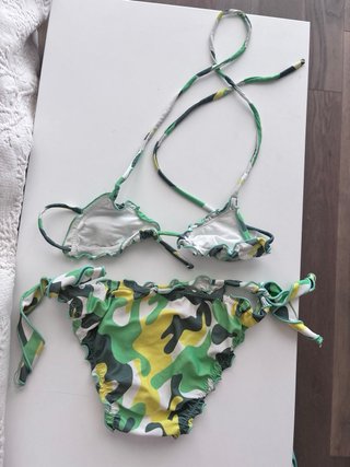 Bikini bambina 10 anni camouflage