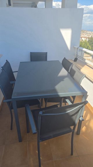 Mesa y 6 Sillas Comedor Exterior