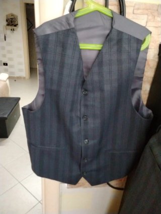 Completo elegante MURIEL grigio giacca lunga