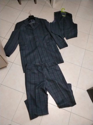 Completo elegante MURIEL grigio giacca lunga