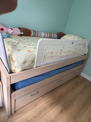 Cama nido 90x200/90x190 con 3 cajones