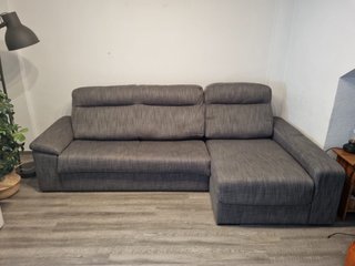 Sofá Cama Chaise Longue Gris