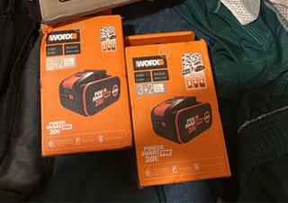 2 Baterías Worx WA3644 20V 4.0Ah PowerShare