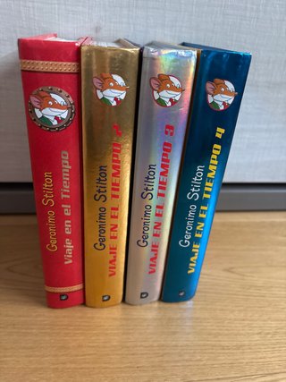 Lote libros Geronimo Stilton. Viaje en el tiempo
