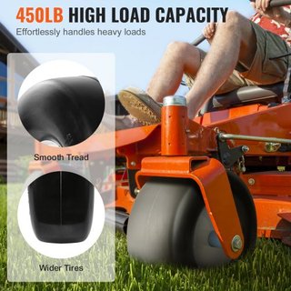Neumáticos de Cortacésped con Llanta, Neumáticos de Tractor Tubeless 13x5-6", Conjunto de Rueda y Neumático de 2 Paquetes, Neumáticos de PU Sin Pinchazos, Hub Centrado de 3.25"-5.9", Tamaño de Buj...