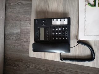 Teléfono fijo Alcatel negro