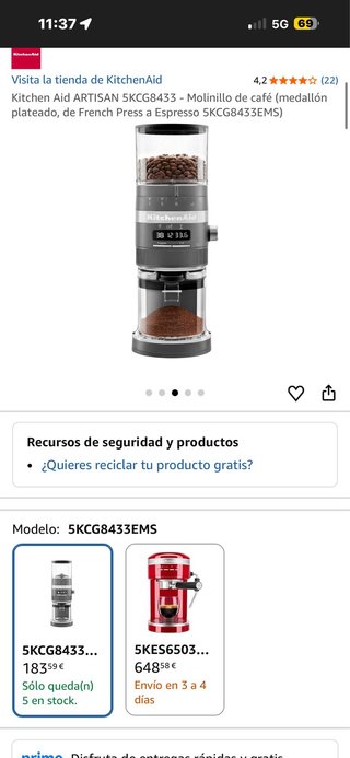 Macinacaffè KitchenAid Artisan