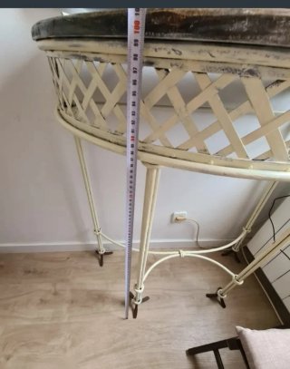 Tavolo consolle/ingresso semicircolare